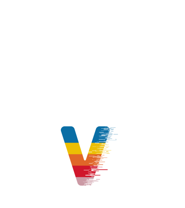 VHS minta sötétkék pólón