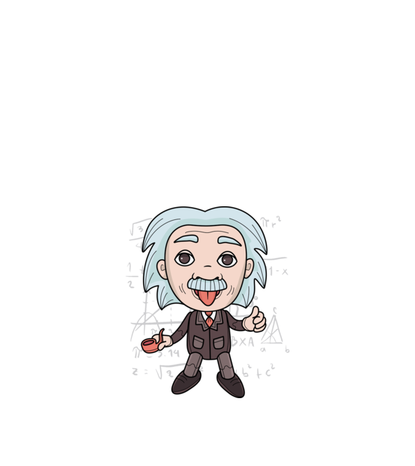 Einstein minta fekete pólón