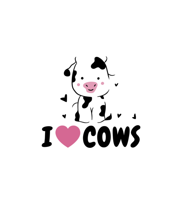 I love cows minta fehér pólón