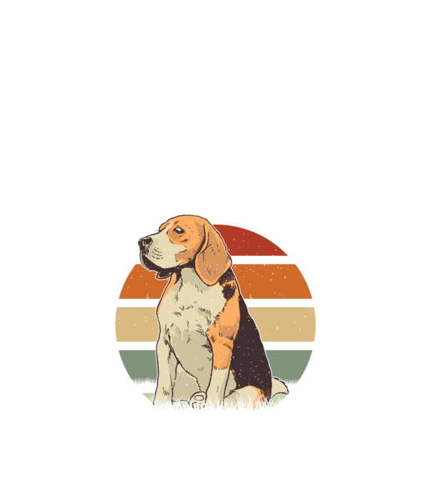 Beagle minta fekete pólón
