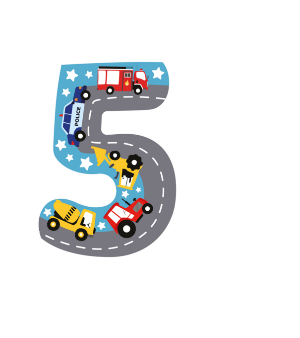 5 éves minta fekete pólón
