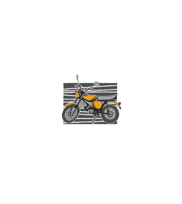 Retro motor minta fehér/piros pólón