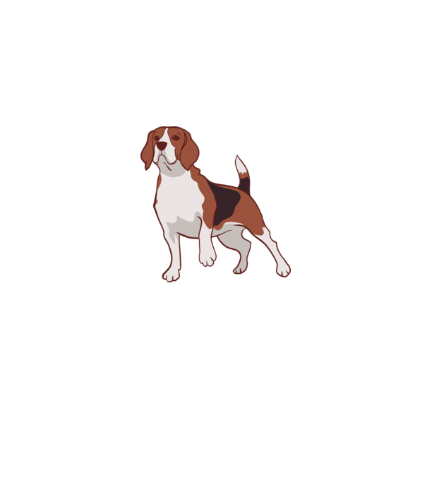 Beagle minta farmerkék pólón