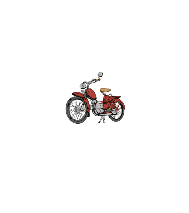 Retro motor minta fehér pólón