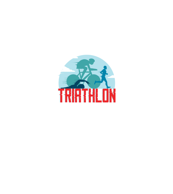 Triatlon minta királykék pólón