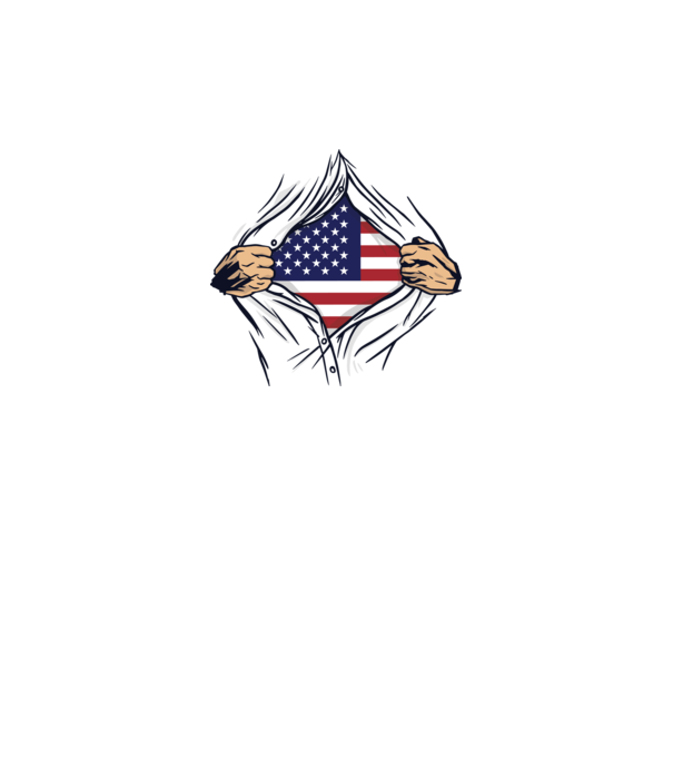 Usa póló minta fehér pólón