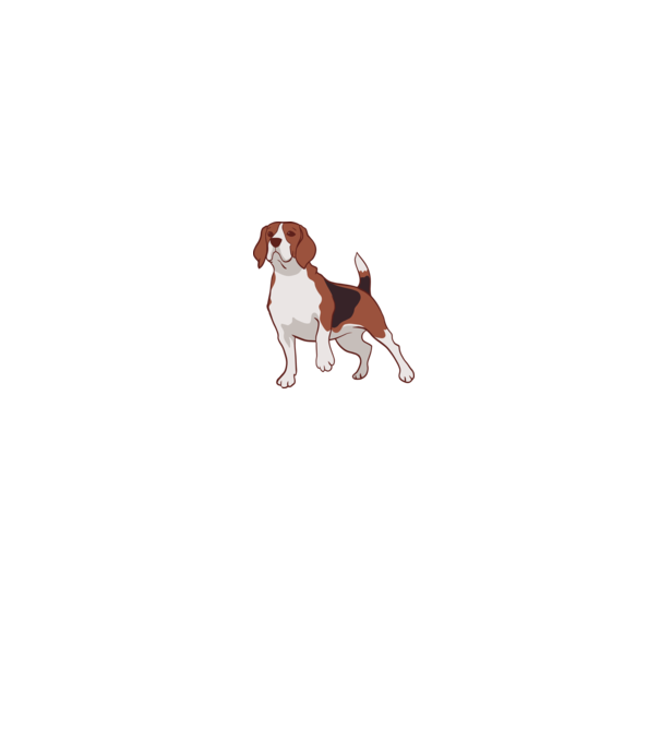 Beagle minta zöld pólón