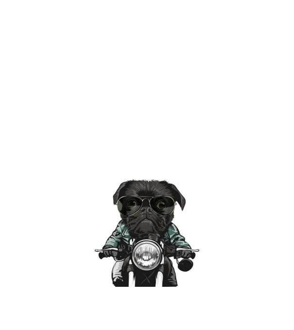 Motoros mopsz minta királykék pólón
