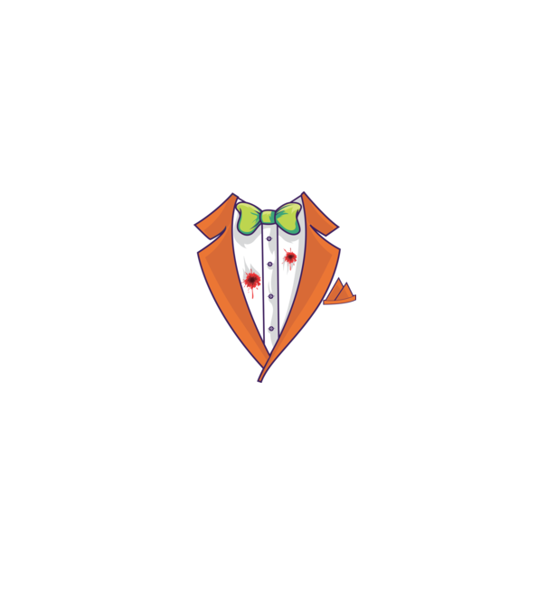 Joker öltöny minta fekete pólón
