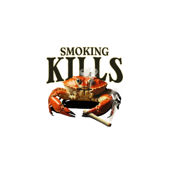 Smoking kills minta szürke pólón
