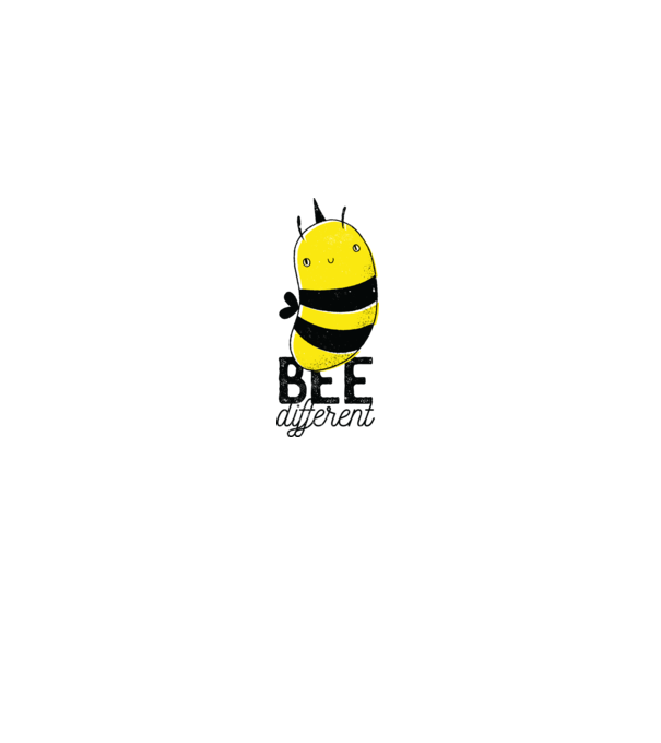 Bee different minta fehér pólón