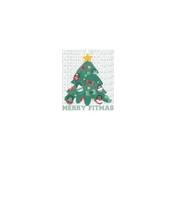 Merry Fitmas minta fekete pólón
