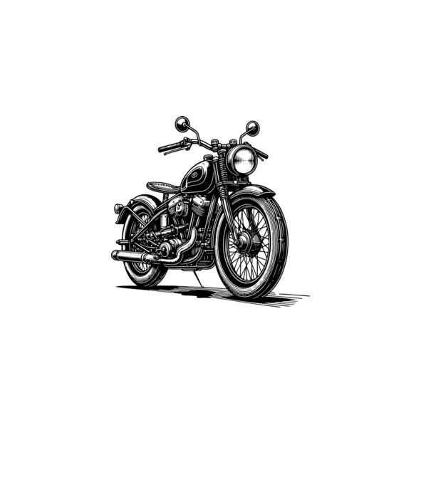 Retro motor minta szürke pólón