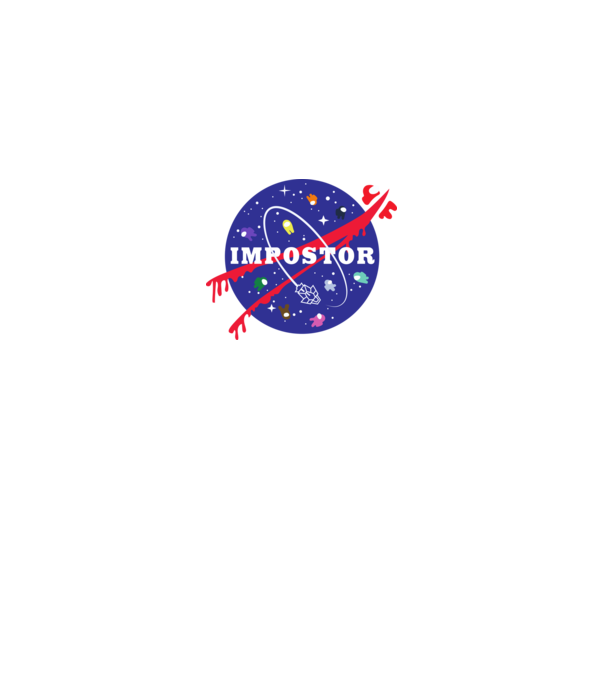 Impostor - Among us  minta fehér pólón