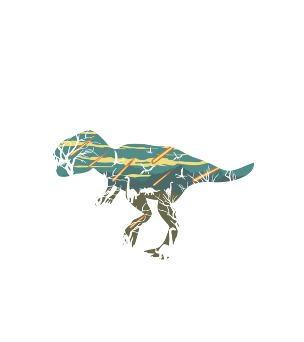T-rex minta fekete pólón