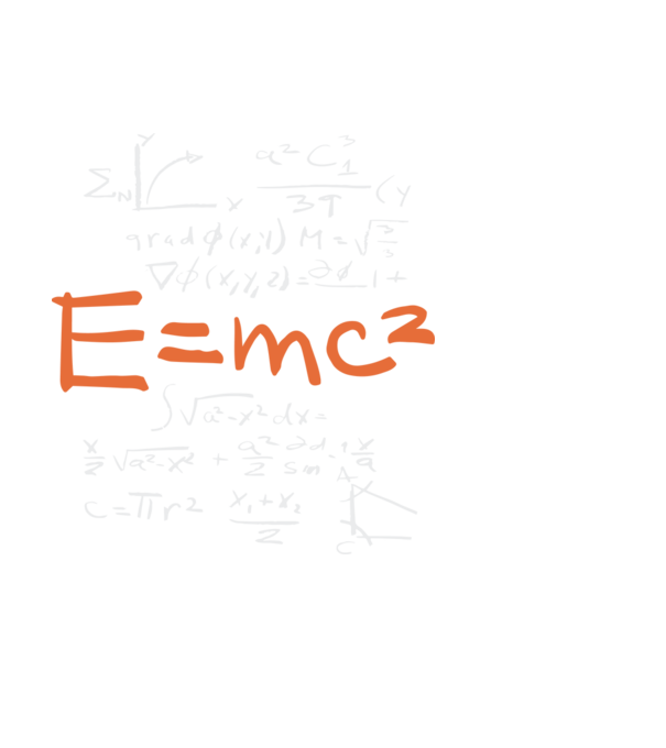 E=MC2 minta fekete pólón