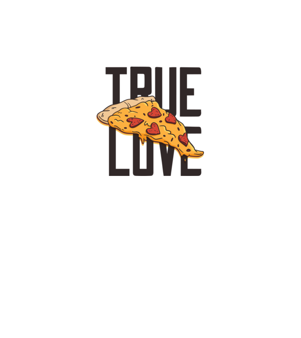 Pizza minta fehér pólón