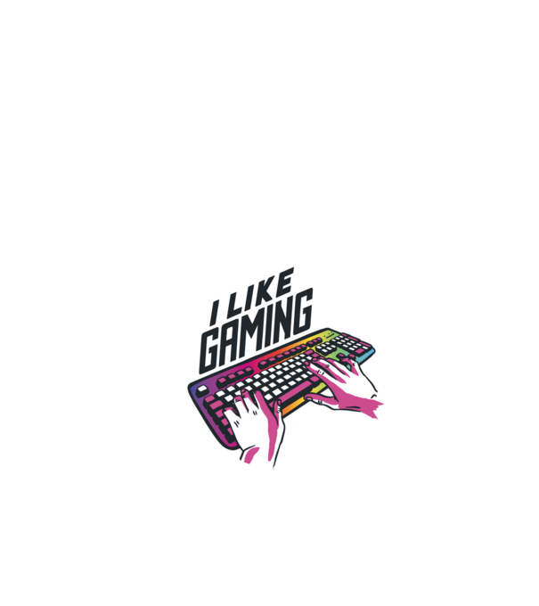 Gamer minta fekete pólón