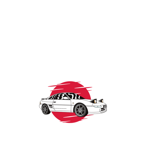 Toyota MR 2 MK2 minta fehér pólón