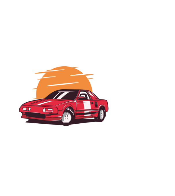 Toyota MR 2 minta világoskék pólón