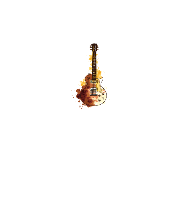 Gitár minta szürke pólón