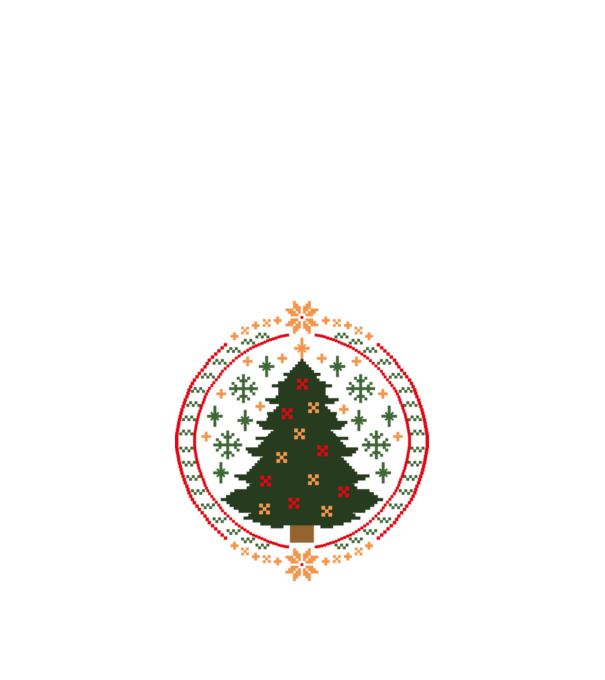 Pixel karácsonyfa minta fekete pólón