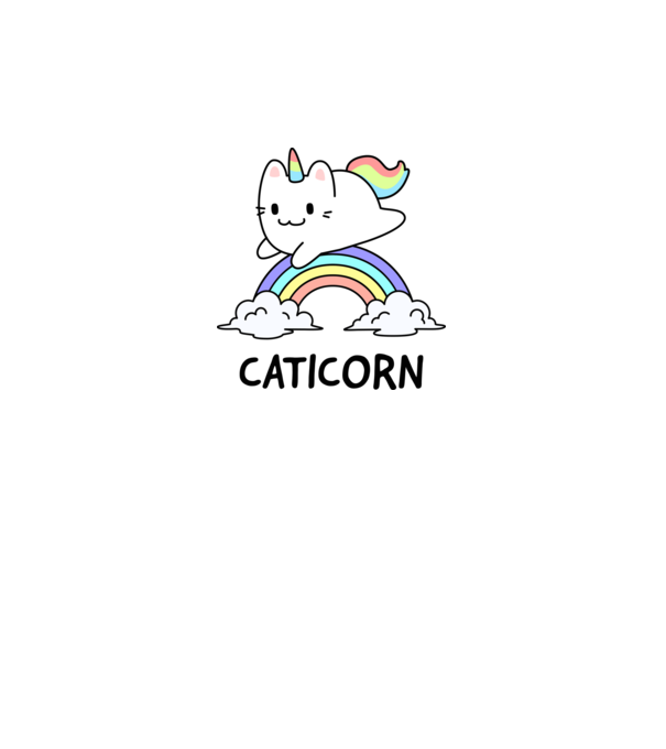 Caticorn minta homokszín pólón