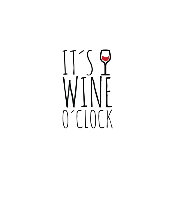 Wine o'clock minta fehér pólón