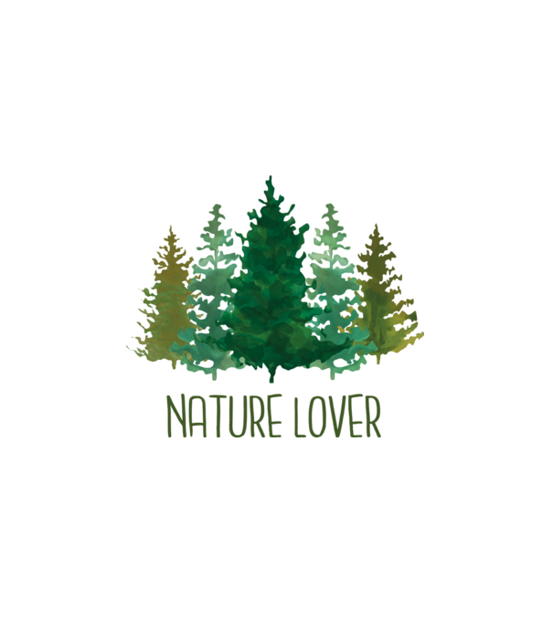 Nature Lover minta fehér pólón