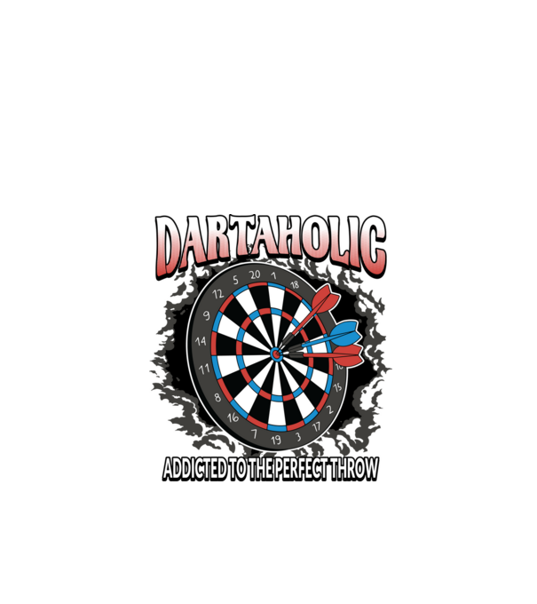 Darts függő minta fekete pólón