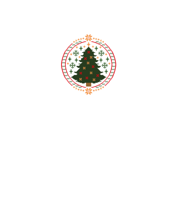 Pixel karácsonyfa minta fekete pólón