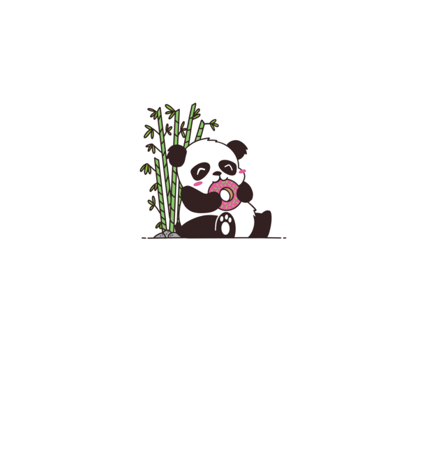 Panda minta sötétkék pólón
