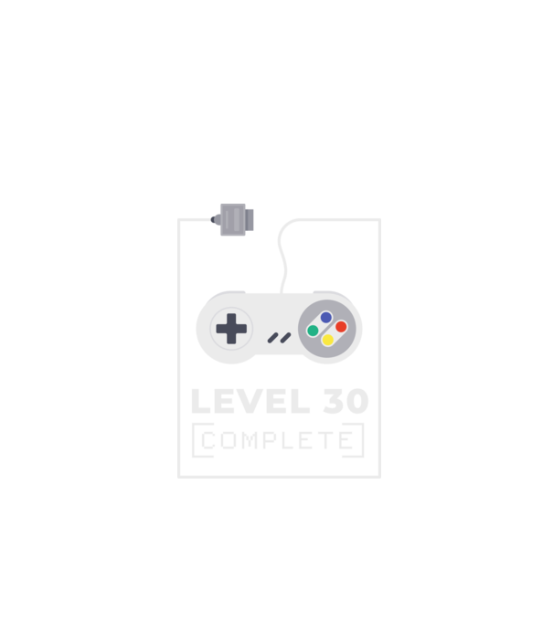 Level 30 minta fekete pólón