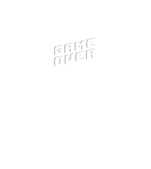 Game over minta fekete pólón