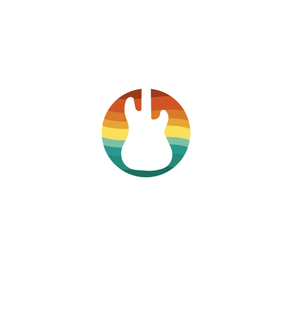 Basszusgitár minta fekete pólón
