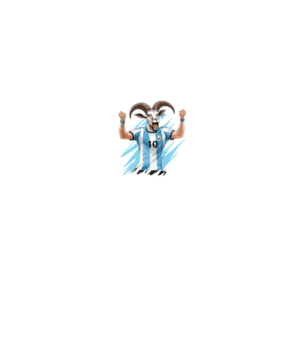 Messi a GOAT minta fehér pólón