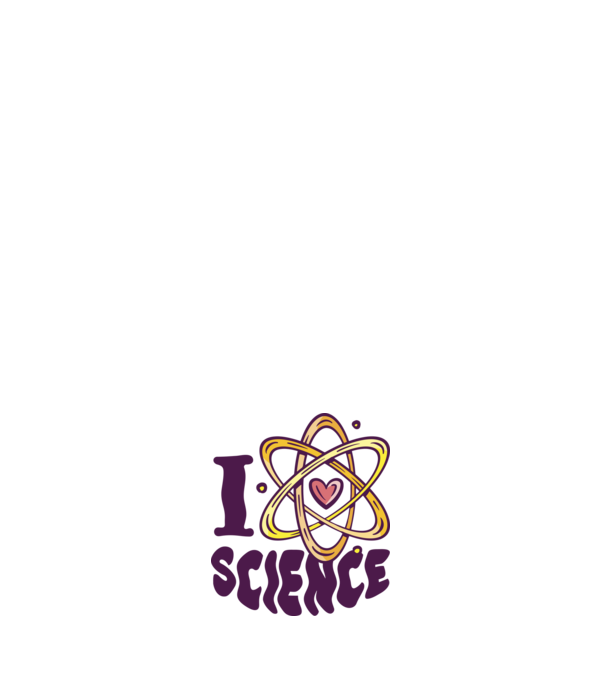 I love science minta fehér pólón