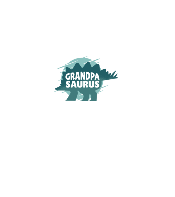 Grandpasaurus minta fehér pólón