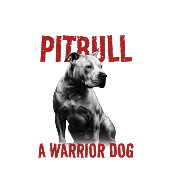 Pitbull minta fehér pólón