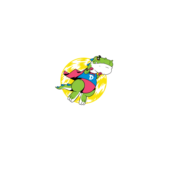 Szuper dínó minta szürke pólón
