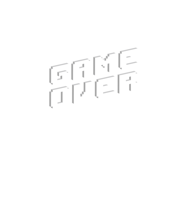 Game over minta türkiz pólón