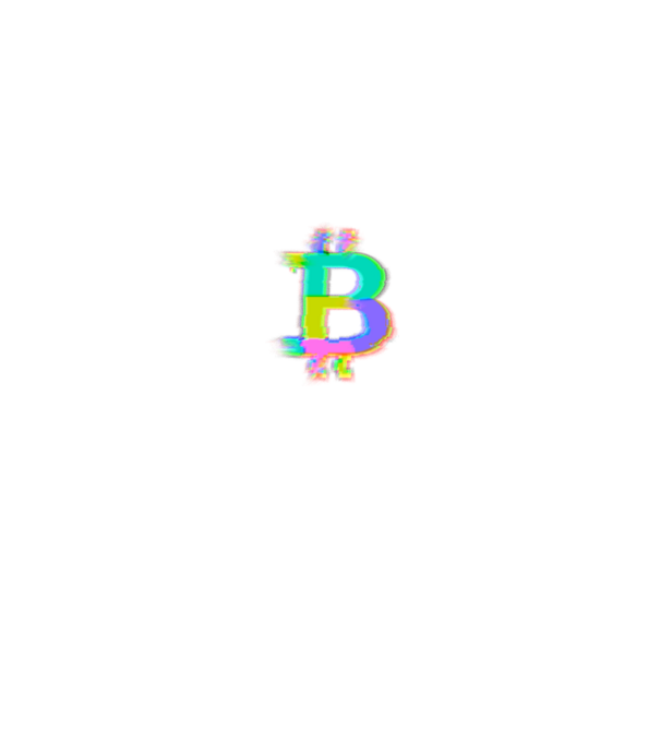 Bitcoin glitched minta fekete pólón