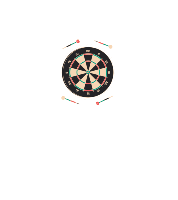 Darts minta türkiz pólón