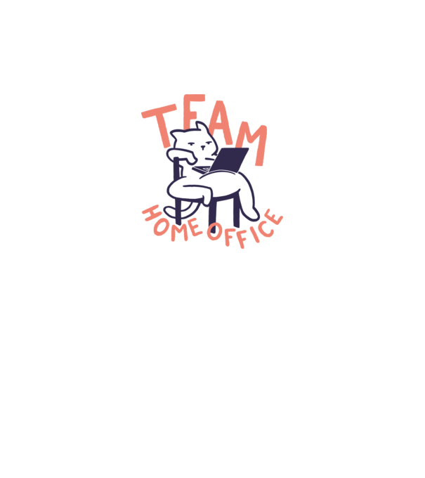Team home office minta fehér pólón