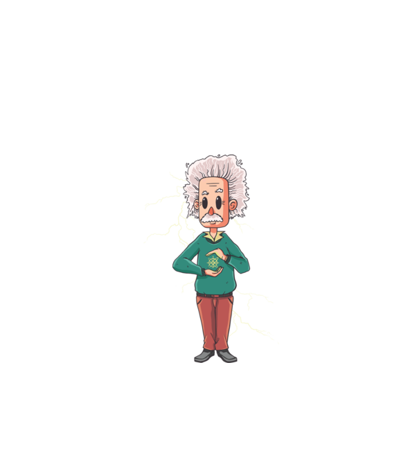 Einstein minta fekete pólón