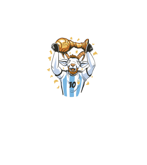 Messi - The Goat minta fehér pólón