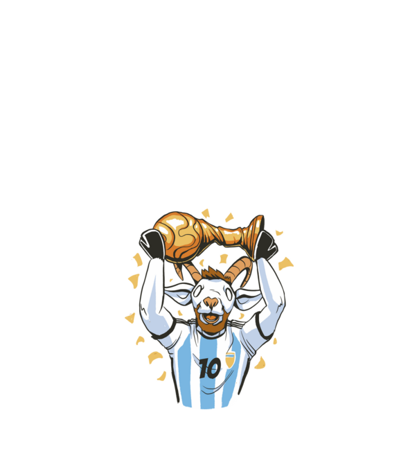 Messi - The Goat minta fehér pólón