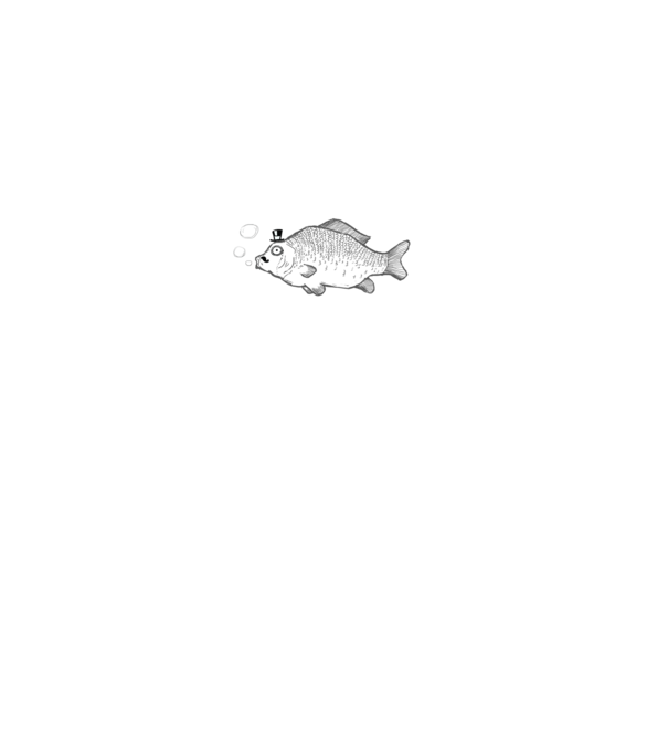 Mr. Fish minta fehér pólón