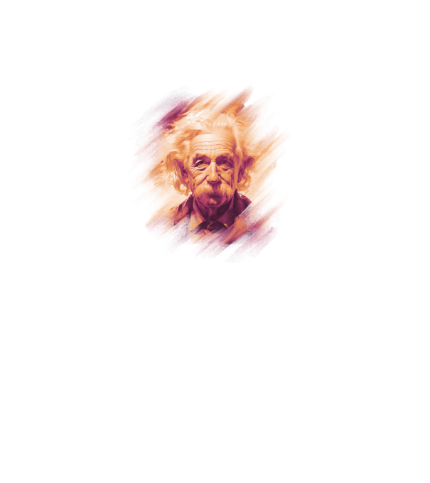 Albert Einstein minta fekete pólón
