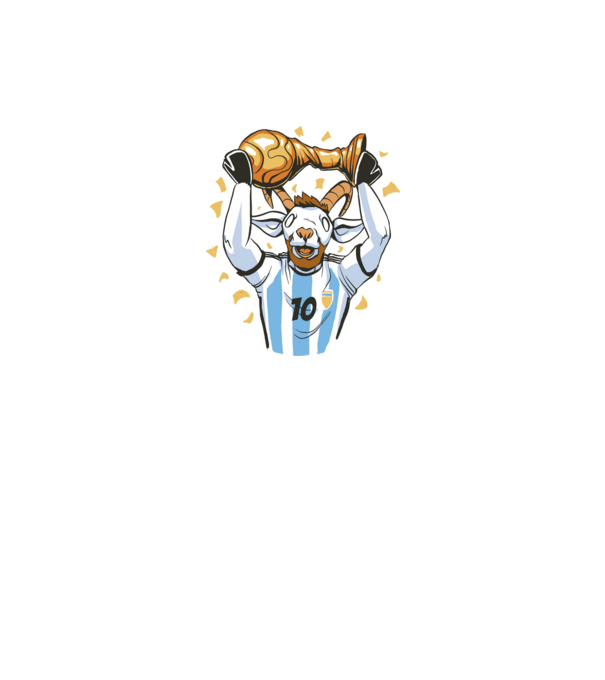 Messi - The Goat minta fehér pólón